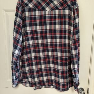 LAPG Men's LA Police flannel Size XL in Red, Blue and White checkered.